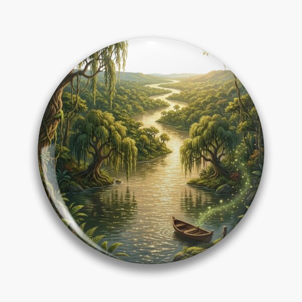 Item preview, The Old Forest Riverbank Lord of the Rings Tom Bombadil Fantasy Landscape designed and sold by LunaMarkos.