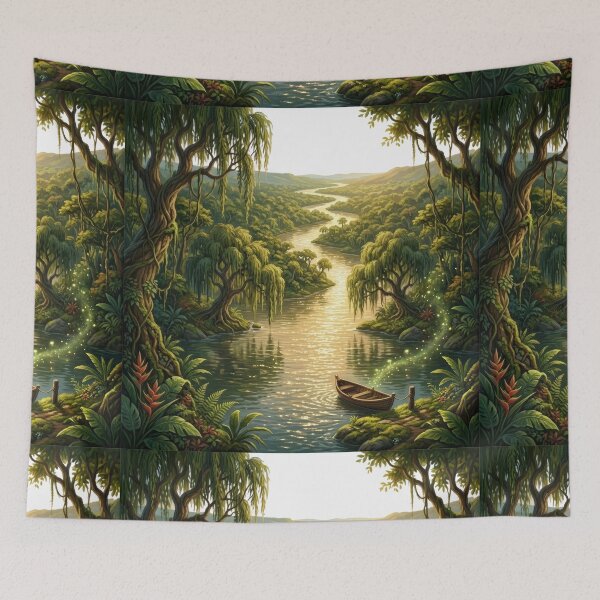 Item preview, The Old Forest Riverbank Lord of the Rings Tom Bombadil Fantasy Landscape designed and sold by LunaMarkos.