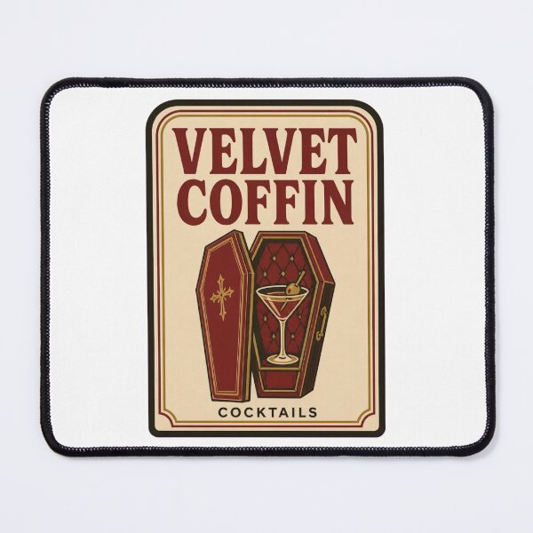Item preview, Velvet Coffin Cocktails Vintage Matchbook | Retro Goth Bar Matchbook Art designed and sold by StickyGuys.