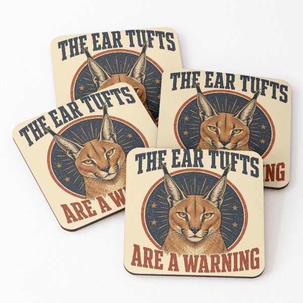 Item preview, Caracal Ear Tufts Are a Warning designed and sold by LubelskArt.