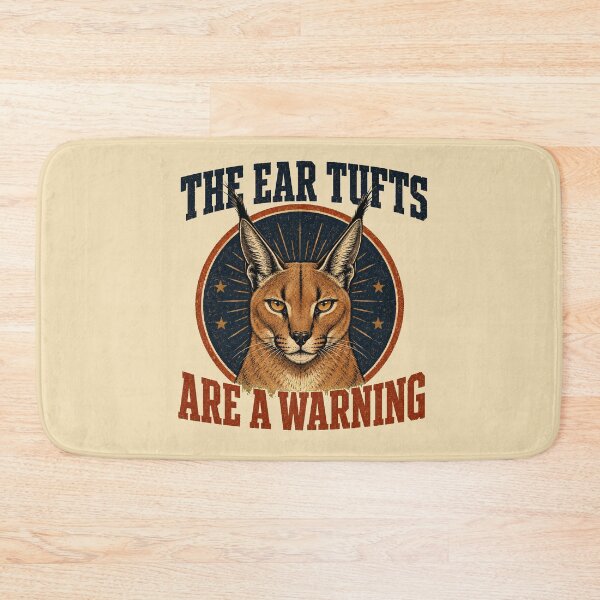Item preview, Caracal Ear Tufts Are a Warning designed and sold by LubelskArt.