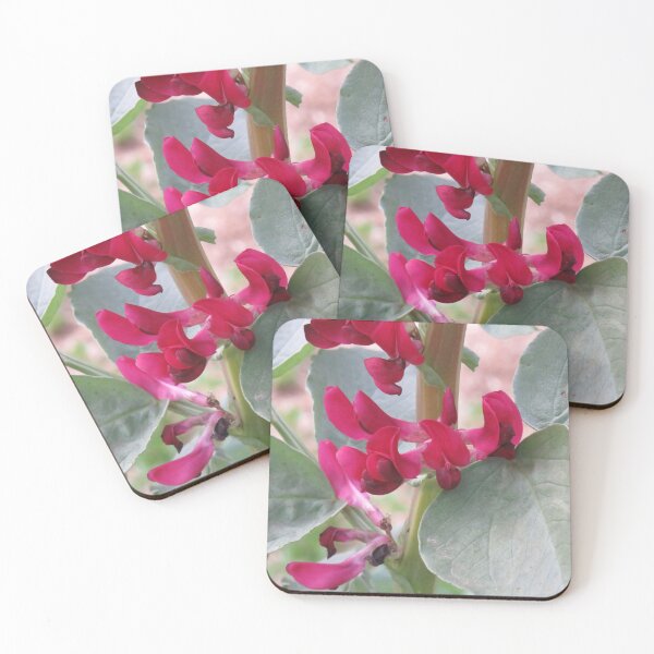 Item preview, Red broad bean flowers designed and sold by greentiger1.