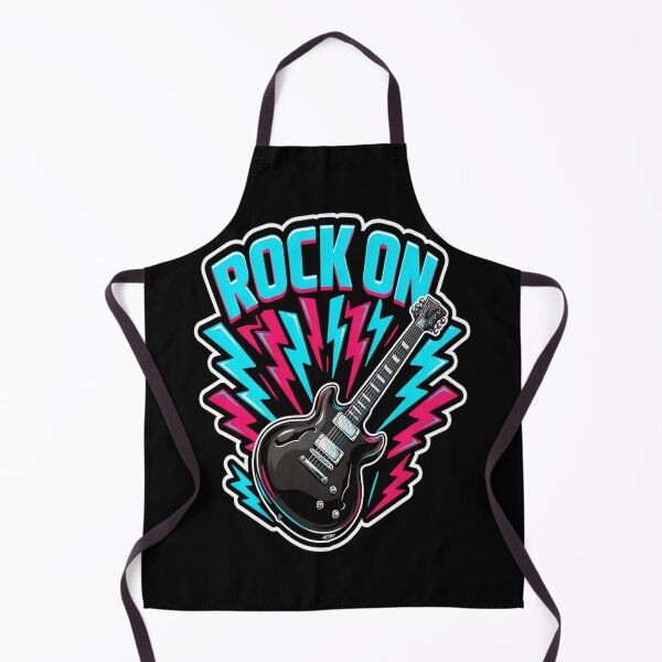 Item preview, Rock On – Neon Electric Guitar Lightning Design designed and sold by Midnight Veil Designs.