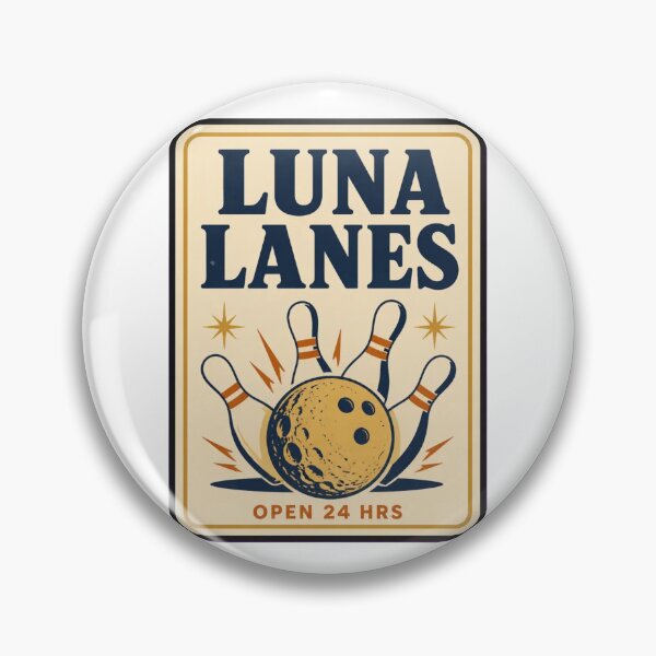 Item preview, Luna Lanes Vintage Matchbook | Retro Bowling Moon Matchbook Art Mid Century designed and sold by StickyGuys.