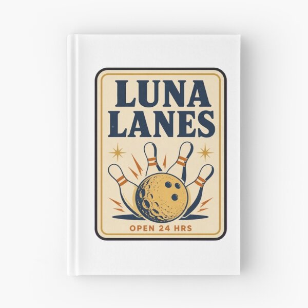 Item preview, Luna Lanes Vintage Matchbook | Retro Bowling Moon Matchbook Art Mid Century designed and sold by StickyGuys.