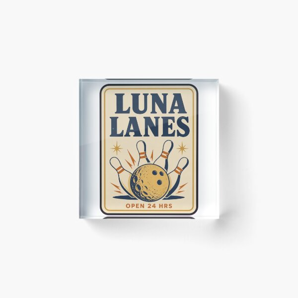 Item preview, Luna Lanes Vintage Matchbook | Retro Bowling Moon Matchbook Art Mid Century designed and sold by StickyGuys.