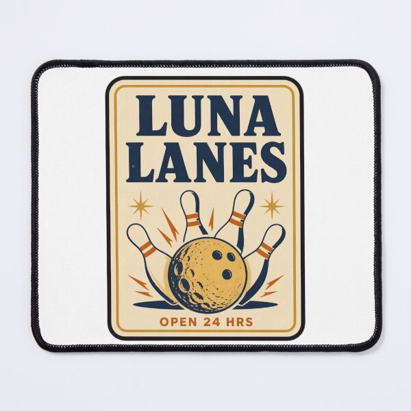 Item preview, Luna Lanes Vintage Matchbook | Retro Bowling Moon Matchbook Art Mid Century designed and sold by StickyGuys.