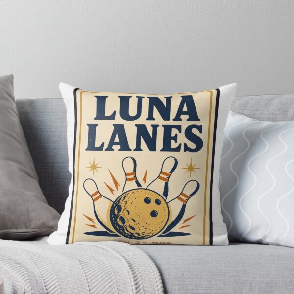 Item preview, Luna Lanes Vintage Matchbook | Retro Bowling Moon Matchbook Art Mid Century designed and sold by StickyGuys.