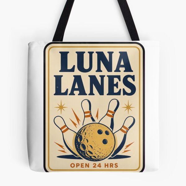 Item preview, Luna Lanes Vintage Matchbook | Retro Bowling Moon Matchbook Art Mid Century designed and sold by StickyGuys.