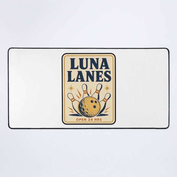 Item preview, Luna Lanes Vintage Matchbook | Retro Bowling Moon Matchbook Art Mid Century designed and sold by StickyGuys.