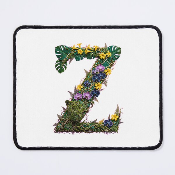 Item preview, Letter Z Hidden Jaguar and Yellow Bark designed and sold by FantasyPearl.