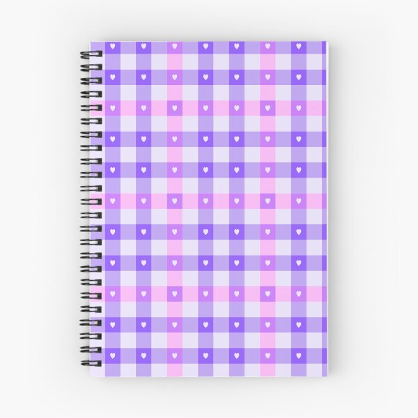 Item preview, Pink and Purple Plaid With Hearts Pattern- A4A designed and sold by ReadingFever.