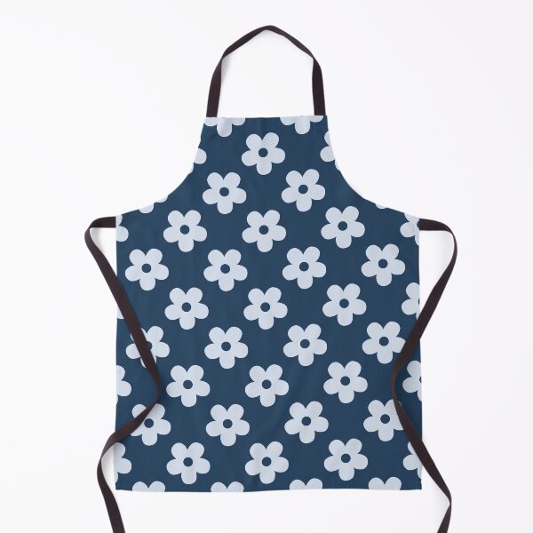 Item preview, Navy Blue Floral Pattern | Ice Blue and Navy Flowers Pattern | Retro Navy Floral Design | Preppy Retro Ice Blue Daisies | Coquette Navy and Ice Blue Floral Pattern designed and sold by VivaFy.