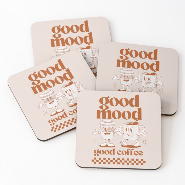Item preview, Good Mood Good Coffee Vintage Retro designed and sold by MiaBellaGirl.