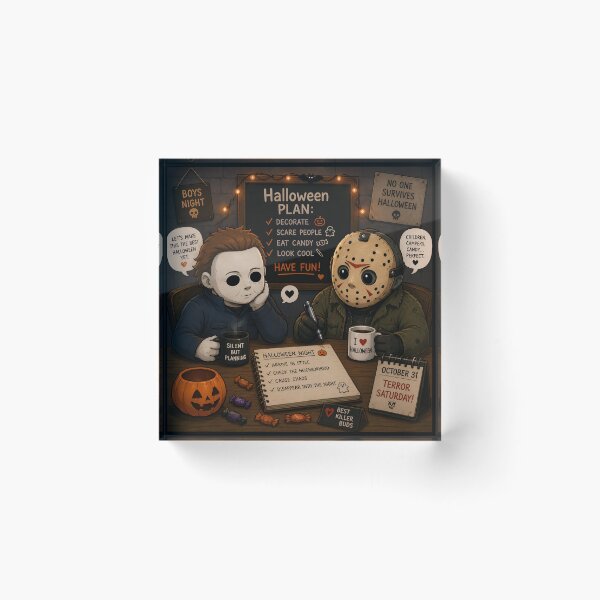 Item preview, Jason & Michael - Halloween Planning Committee designed and sold by The Funky Sprunki.