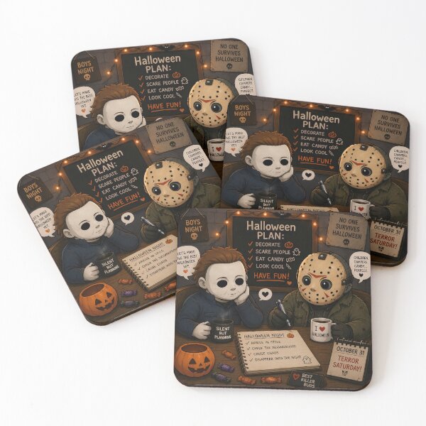 Item preview, Jason & Michael - Halloween Planning Committee designed and sold by The Funky Sprunki.