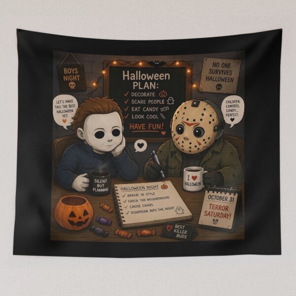 Item preview, Jason & Michael - Halloween Planning Committee designed and sold by The Funky Sprunki.
