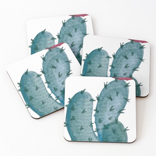 Item preview, Blooming Blue Watercolor Cactus designed and sold by nic0leelan.