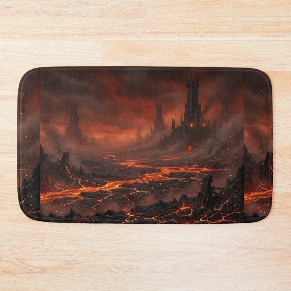 Item preview, Mordor Volcanic Plains Lord of the Rings Dark Fantasy Landscape designed and sold by LunaMarkos.