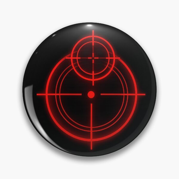 Item preview, Red Neon Crosshair Target Minimalist Graphic designed and sold by Lunarifinds .