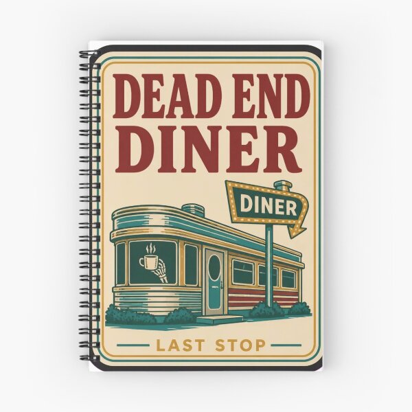 Item preview, Dead End Diner Vintage Matchbook | Retro Roadside Diner Matchbook Art Spooky designed and sold by StickyGuys.