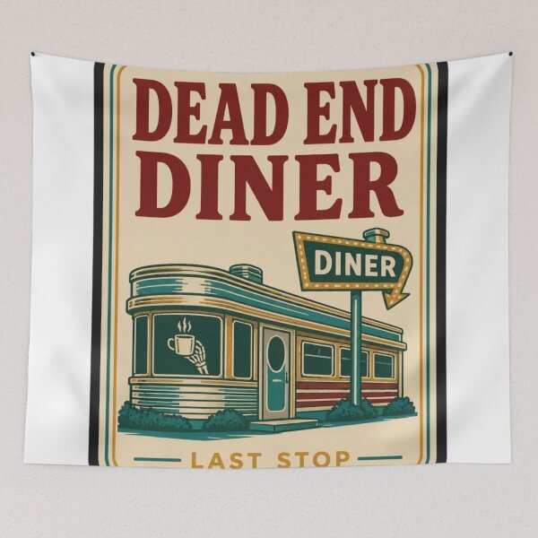 Item preview, Dead End Diner Vintage Matchbook | Retro Roadside Diner Matchbook Art Spooky designed and sold by StickyGuys.
