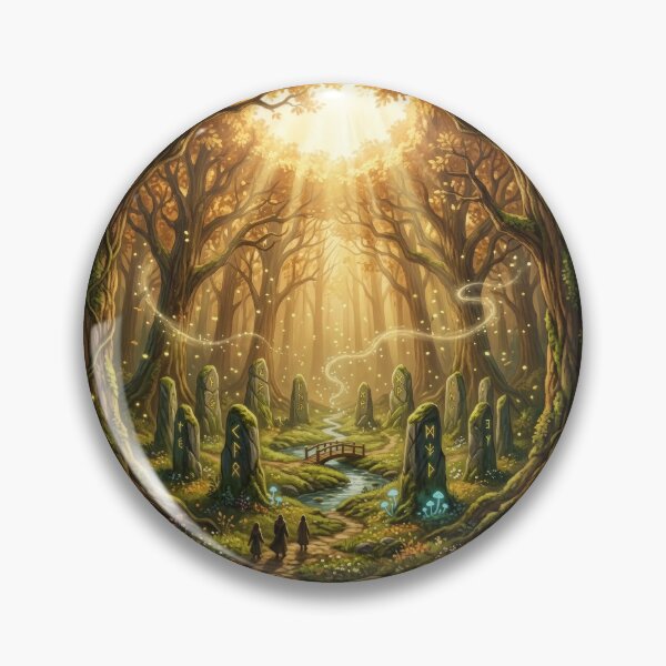 Item preview, Ancient Forest Glade Lord of the Rings Magical Fantasy Landscape designed and sold by LunaMarkos.