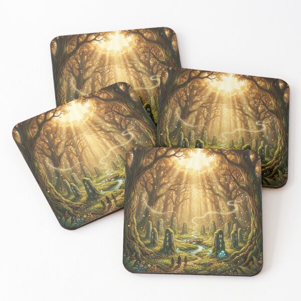 Item preview, Ancient Forest Glade Lord of the Rings Magical Fantasy Landscape designed and sold by LunaMarkos.