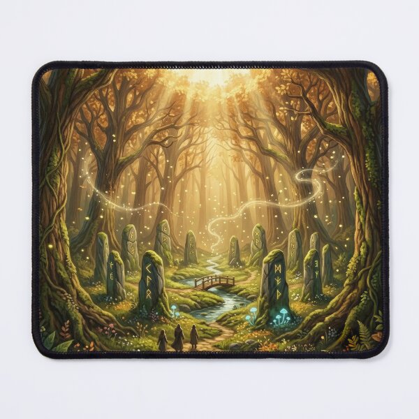Item preview, Ancient Forest Glade Lord of the Rings Magical Fantasy Landscape designed and sold by LunaMarkos.
