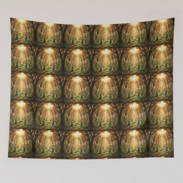 Item preview, Ancient Forest Glade Lord of the Rings Magical Fantasy Landscape designed and sold by LunaMarkos.