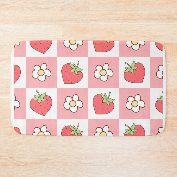 Item preview, Cute Strawberry & Daisy Pattern designed and sold by MiaBellaGirl.