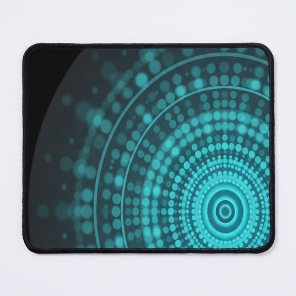 Item preview, Homage to Vasarely 210325 - Teal Glowing for designed and sold by emmanuelsilve.