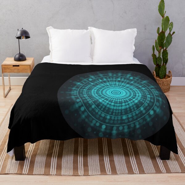 Item preview, Homage to Vasarely 210325 - Teal Glowing for designed and sold by emmanuelsilve.
