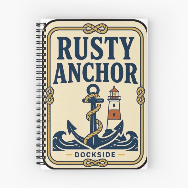 Item preview, Rusty Anchor Dockside Vintage Matchbook | Retro Nautical Matchbook Art Print designed and sold by StickyGuys.