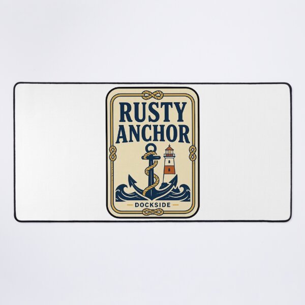 Item preview, Rusty Anchor Dockside Vintage Matchbook | Retro Nautical Matchbook Art Print designed and sold by StickyGuys.