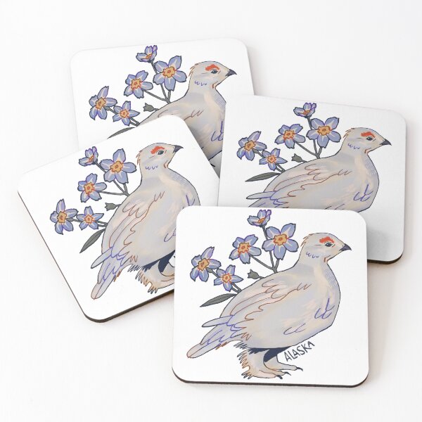 Item preview, Alaska State Bird and Flower designed and sold by riahdrawsthings.