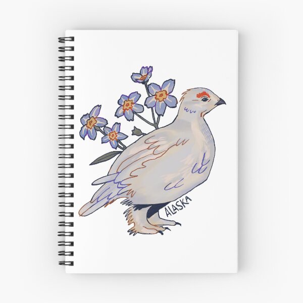 Item preview, Alaska State Bird and Flower designed and sold by riahdrawsthings.