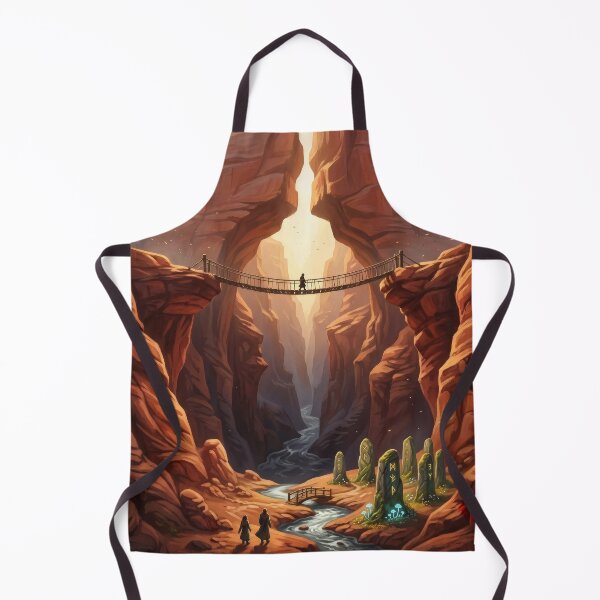 Item preview, Ancient Canyon Bridge Lord of the Rings Middle Earth Fantasy Landscape designed and sold by LunaMarkos.
