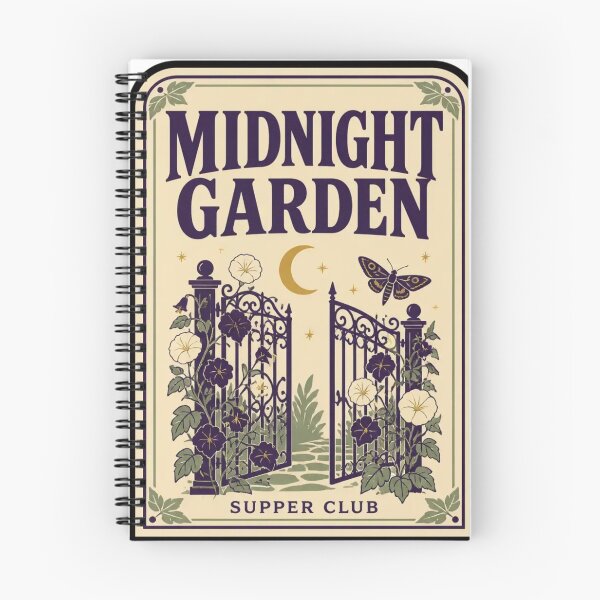 Item preview, Midnight Garden Supper Club Vintage Matchbook | Retro Dark Botanical Matchbook designed and sold by StickyGuys.