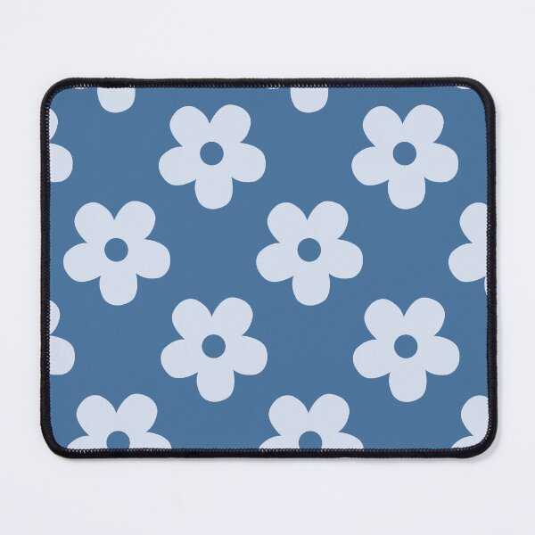Item preview, Blue Floral Pattern | Light Blue and Steel Blue Flowers Pattern | Preppy Retro Ice Blue Daisies | Preppy Blue Flower Pattern | Coquette Blue and Ice Blue Floral Pattern designed and sold by VivaFy.