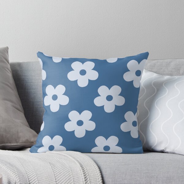 Item preview, Blue Floral Pattern | Light Blue and Steel Blue Flowers Pattern | Preppy Retro Ice Blue Daisies | Preppy Blue Flower Pattern | Coquette Blue and Ice Blue Floral Pattern designed and sold by VivaFy.
