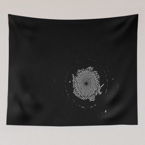 Item preview, Optical Illusion Black Hole Chevron (Black/White) designed and sold by emmanuelsilve.