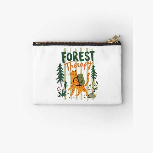 Item preview, Forest Therapy Cat | Cute Retro Hiking Cat Nature Lover Design designed and sold by GroveLaneCreative.