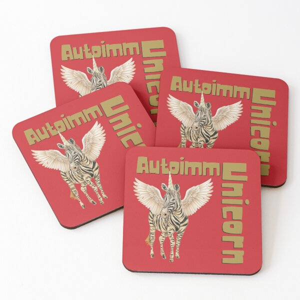 Item preview, Autoimmune Chronic Illness Zebra Unicorn designed and sold by pulse_retail.