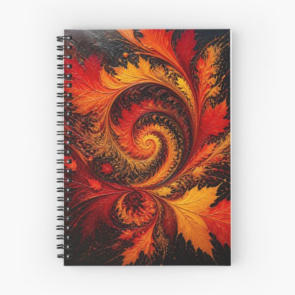 Item preview, Dynamic Autumn Fractal Maple Leaves Swirl designed and sold by Harmonic_Layers.