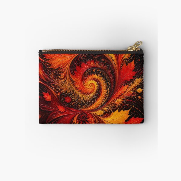 Item preview, Dynamic Autumn Fractal Maple Leaves Swirl designed and sold by Harmonic_Layers.