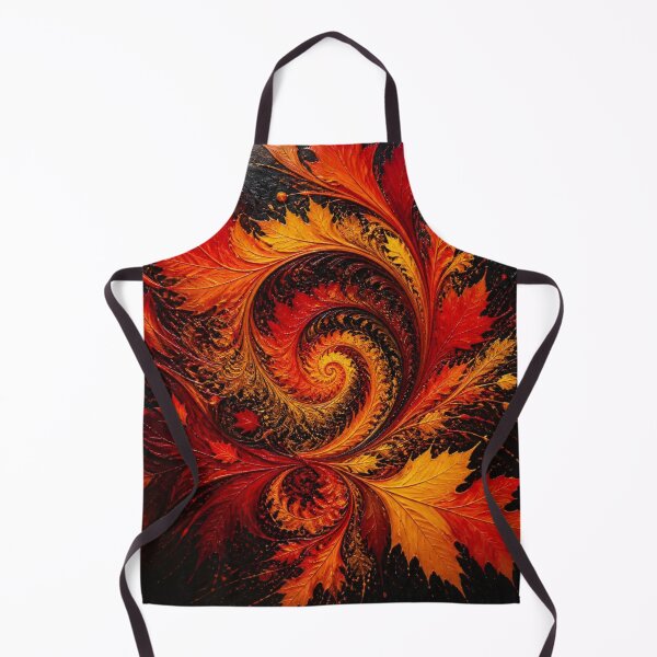 Item preview, Dynamic Autumn Fractal Maple Leaves Swirl designed and sold by Harmonic_Layers.