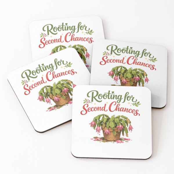 Item preview, Rooting for Second Chances Wilted Christmas Cactus designed and sold by CottageGardenCo.