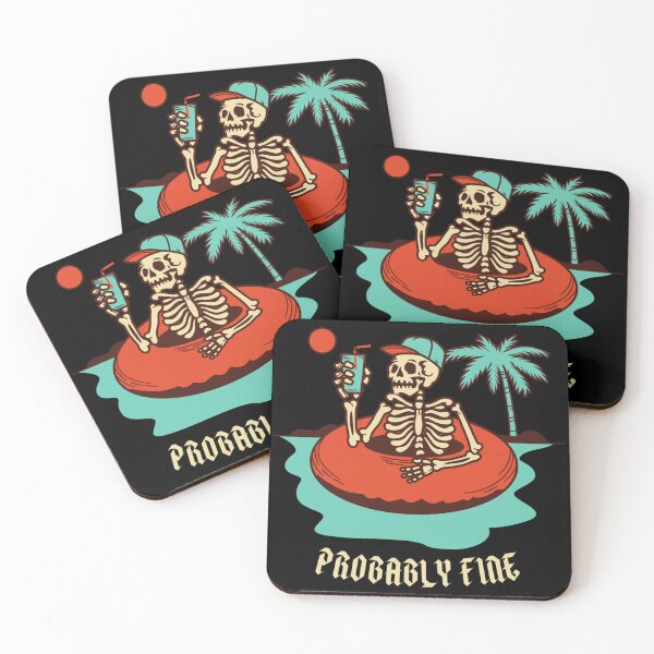 Item preview, Probably Fine Skeleton Pool Floaty designed and sold by Nol1ytv.