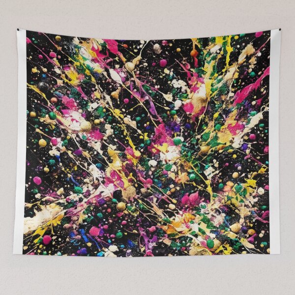 Item preview, Monochrome  Mixed Media Art designed and sold by THE SPLATTERED HAUS BY SAGE BANKS.